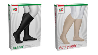 L&R have a range of compression products to help you manage your lower limb condition and support your leg health